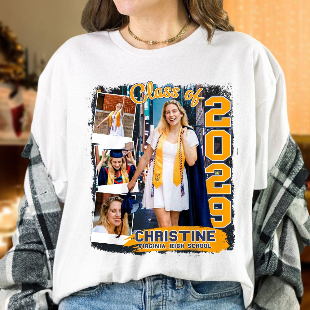 Custom Photo Build Your Own 2025 Graduation Bright Shirt N304 890092 - Image 8