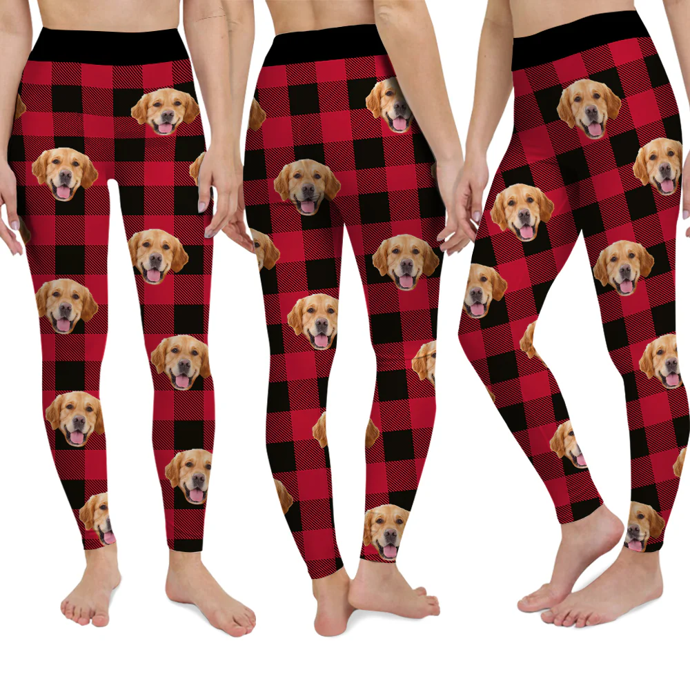 Custom Photo Christmas Dog Legging HO82 900538 - Image 4