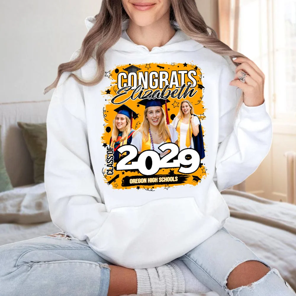 Custom Photo Class Of 2025 Congrats Graduation Bright Shirt TA29 890118 - Image 30