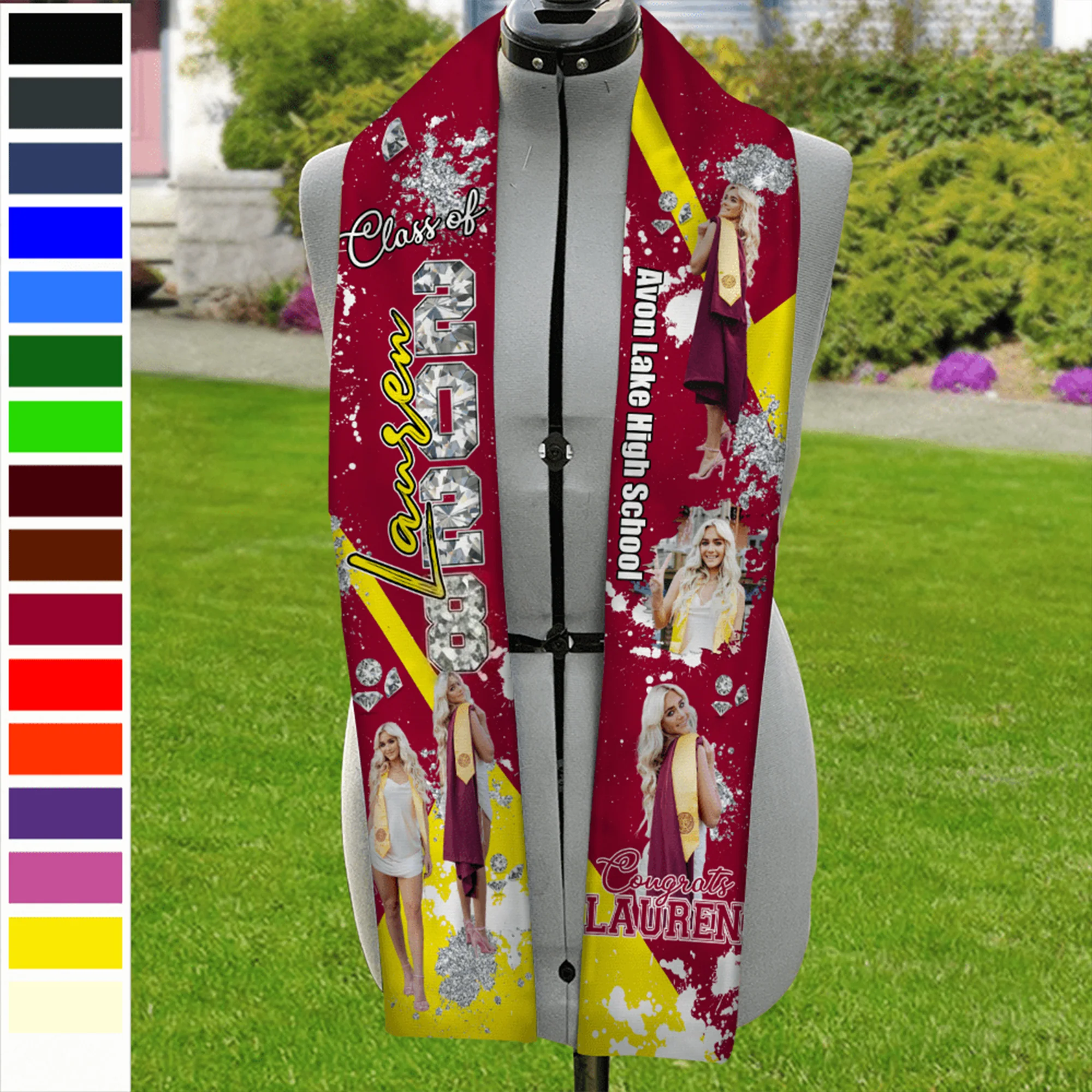 Custom Photo Class Of 2026 Congrats Graduation Gift Stoles N369 890138 - Image 9