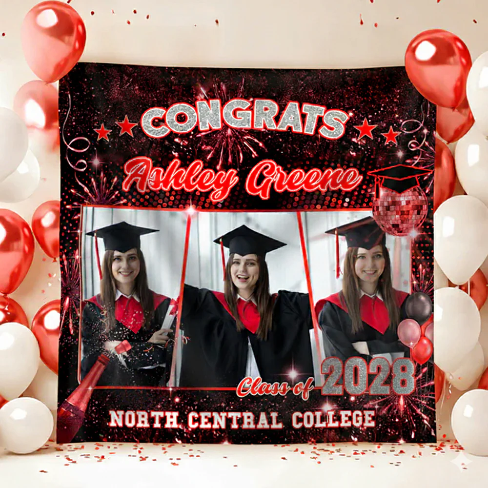 Custom Photo Class of 2026 Graduation Party Backdrop For Grad Party Decorations HO82 893534 - Image 2