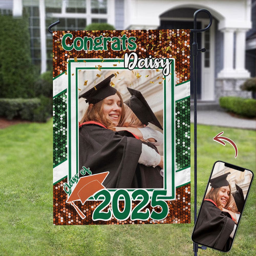 Custom Photo Congrats Graduation Garden Flag N304 889054 - Image 2