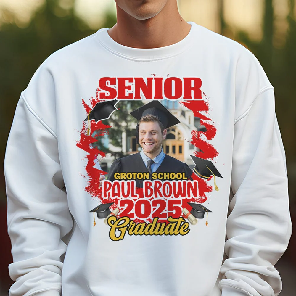 Custom Photo Congrats Senior Graduation Bright Shirt TA29 890106 - Image 2