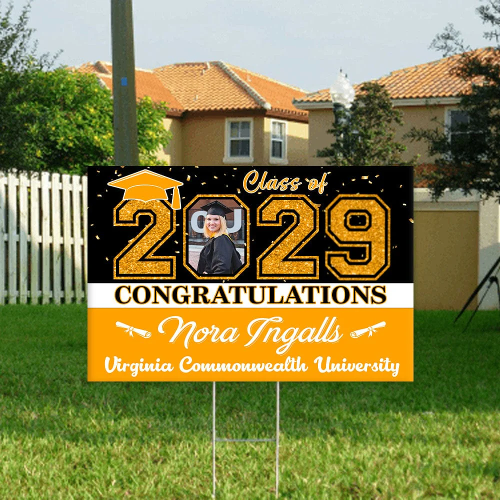Custom Photo Congratulations Class Of 2025 Graduation Yard Sign HO82 N304 893460 - Image 13