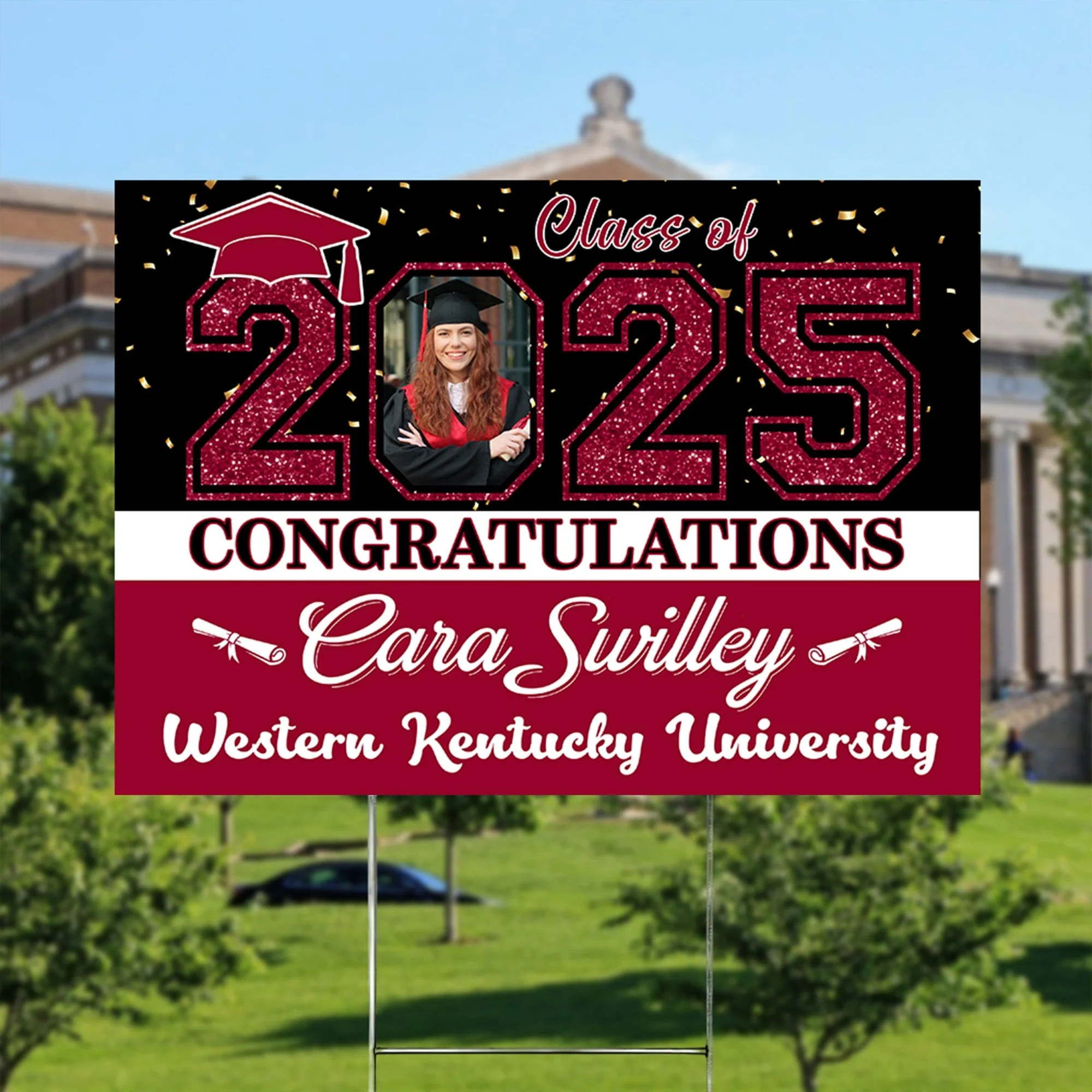 Custom Photo Congratulations Class Of 2025 Graduation Yard Sign HO82 N304 893460 - Image 4