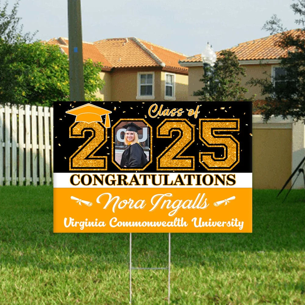Custom Photo Congratulations Class Of 2025 Graduation Yard Sign HO82 N304 893460 - Image 10