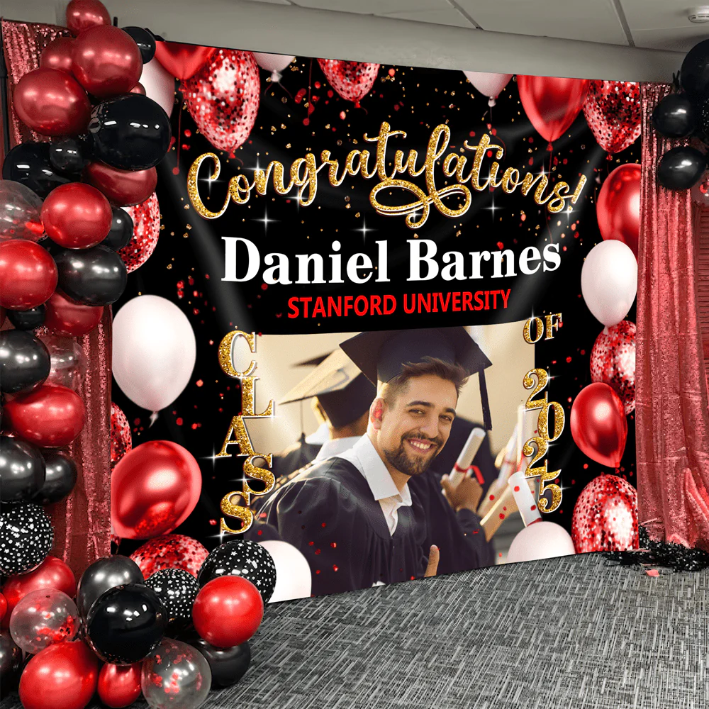 Custom Photo Congratulations Graduation 2026 Backdrop For Grad Party Decorations HO82 893470 - Image 2