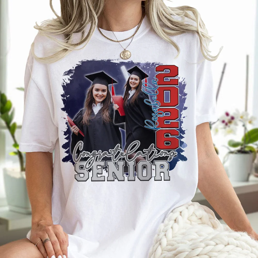 Custom Photo Congratulations Senior 2025 Graduation Bright Shirt T368 890122 - Image 11