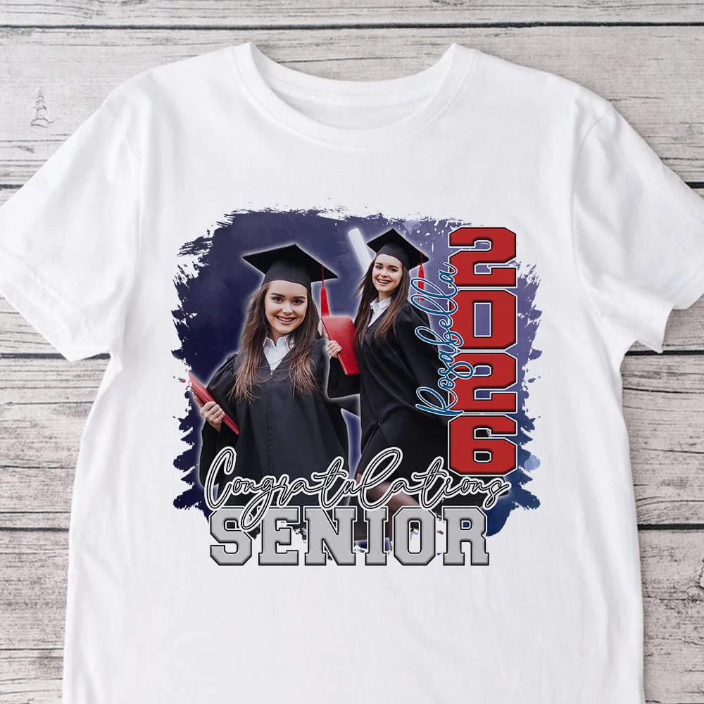 Custom Photo Congratulations Senior 2025 Graduation Bright Shirt T368 890122 - Image 12