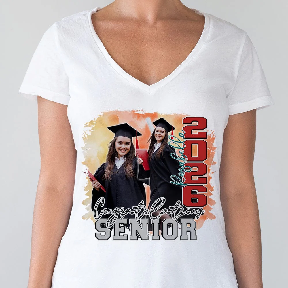 Custom Photo Congratulations Senior 2025 Graduation Bright Shirt T368 890122 - Image 15