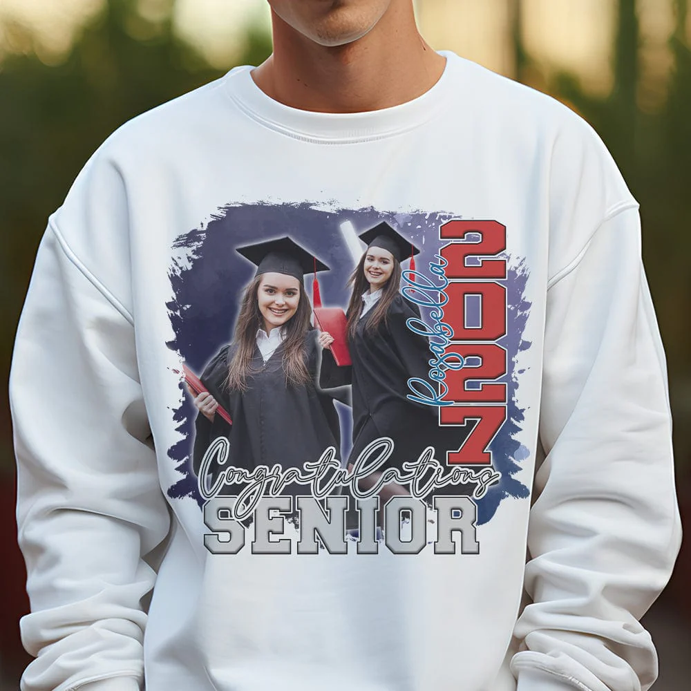 Custom Photo Congratulations Senior 2025 Graduation Bright Shirt T368 890122 - Image 17