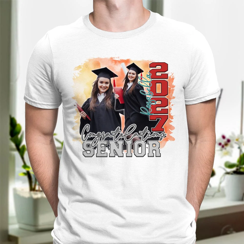 Custom Photo Congratulations Senior 2025 Graduation Bright Shirt T368 890122 - Image 20