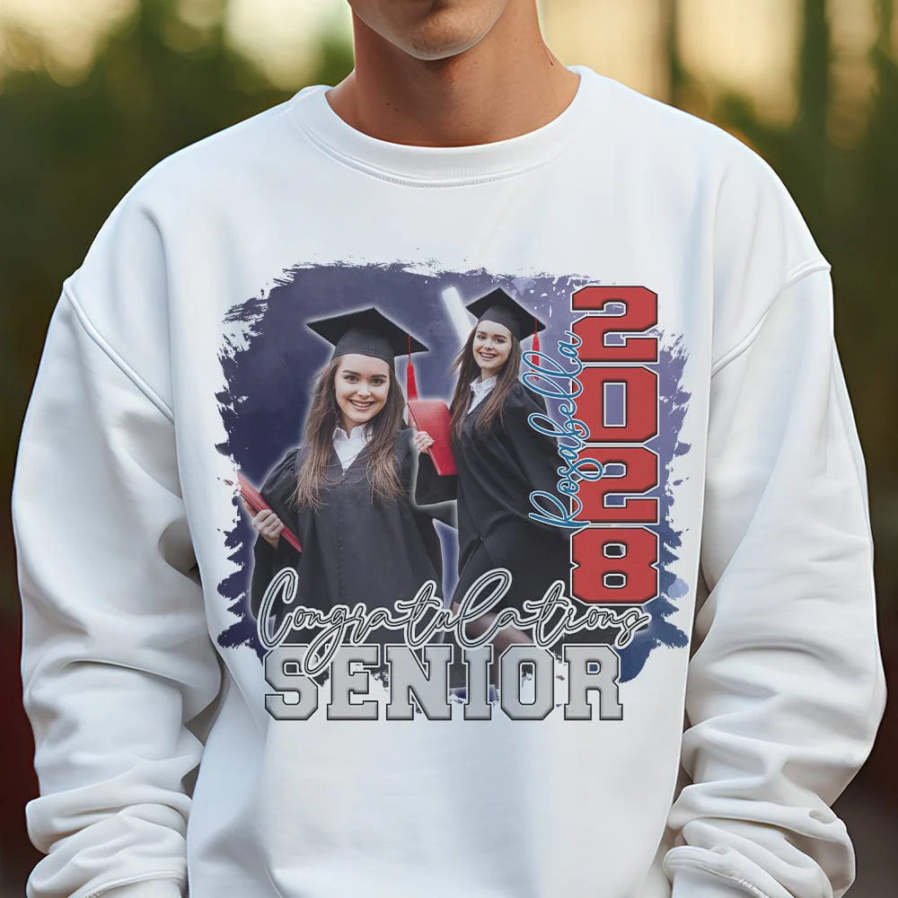 Custom Photo Congratulations Senior 2025 Graduation Bright Shirt T368 890122 - Image 24
