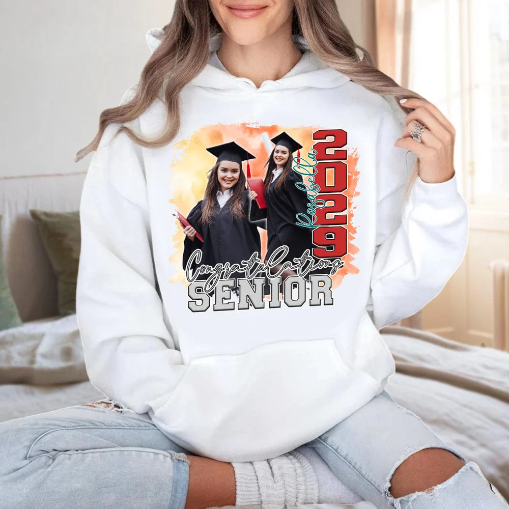 Custom Photo Congratulations Senior 2025 Graduation Bright Shirt T368 890122 - Image 30