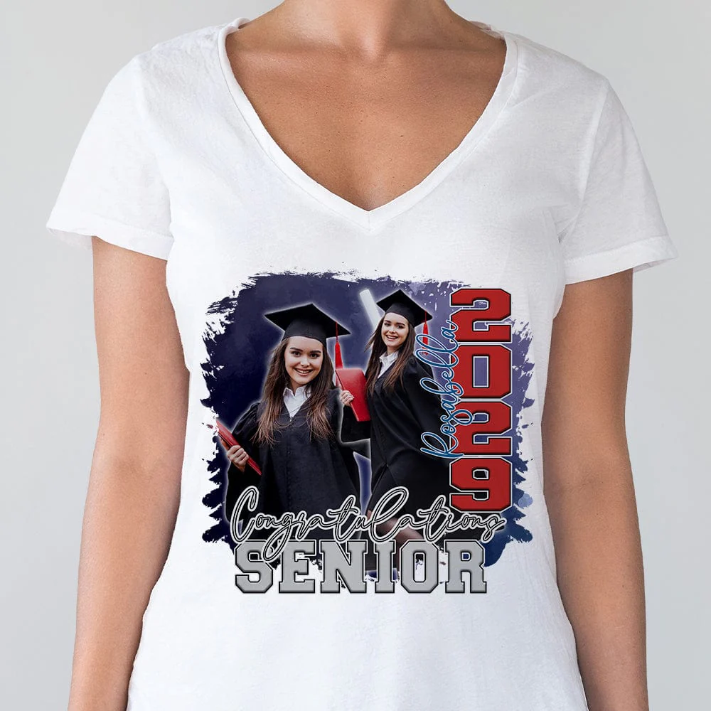 Custom Photo Congratulations Senior 2025 Graduation Bright Shirt T368 890122 - Image 36