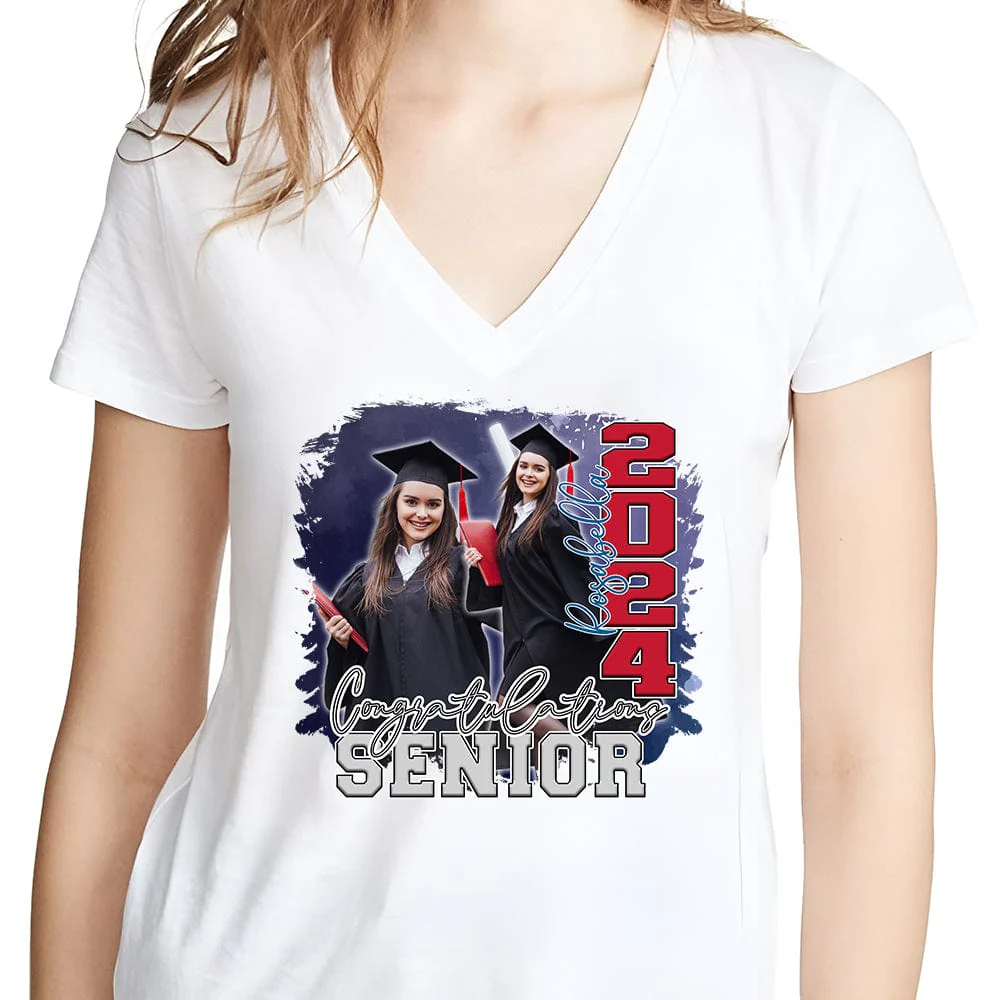 Custom Photo Congratulations Senior 2025 Graduation Bright Shirt T368 890122 - Image 38