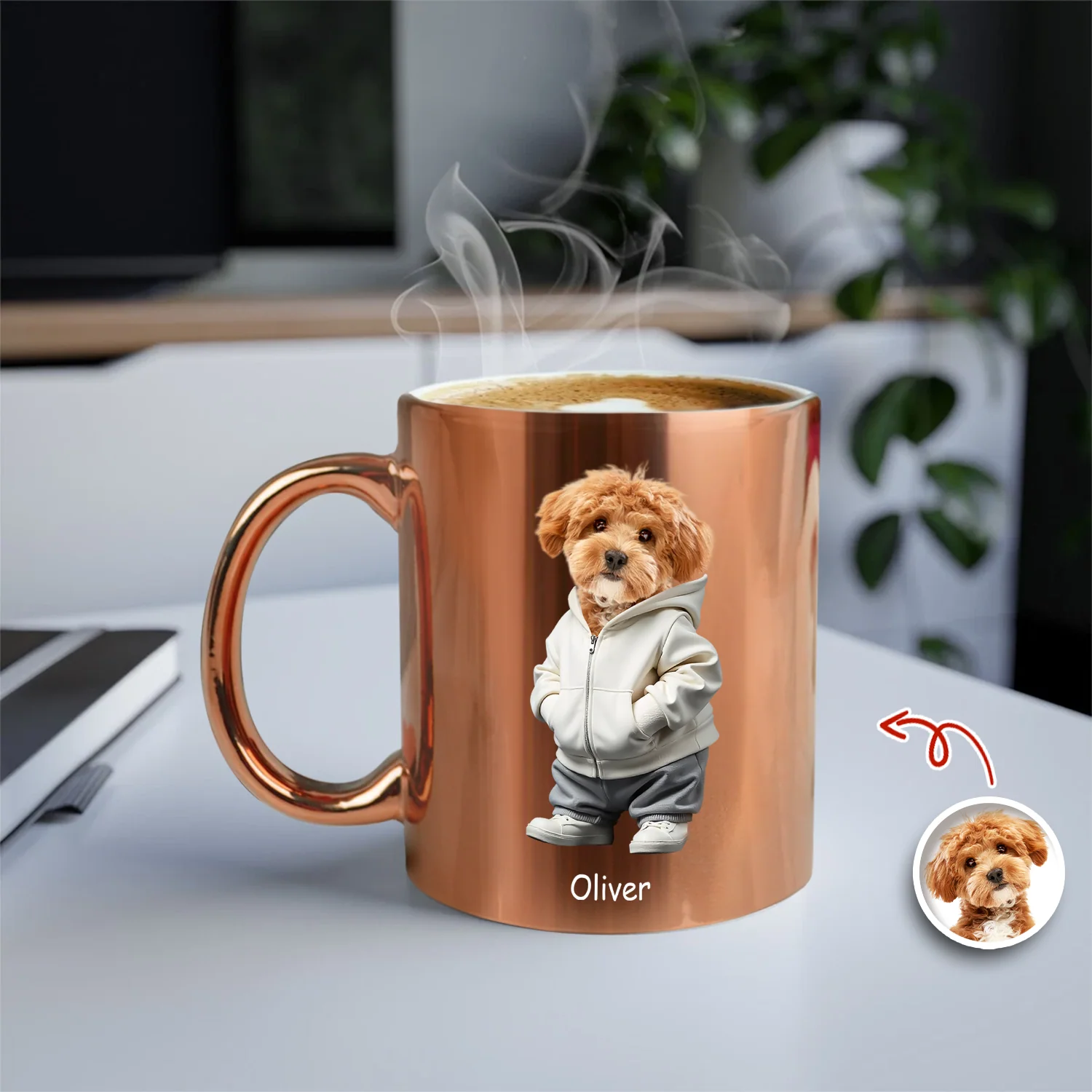 Custom Photo Cool Dog, Cat Metallic Mug Gift For Dog Cat Pet Lover HO82 900568 - Image 5