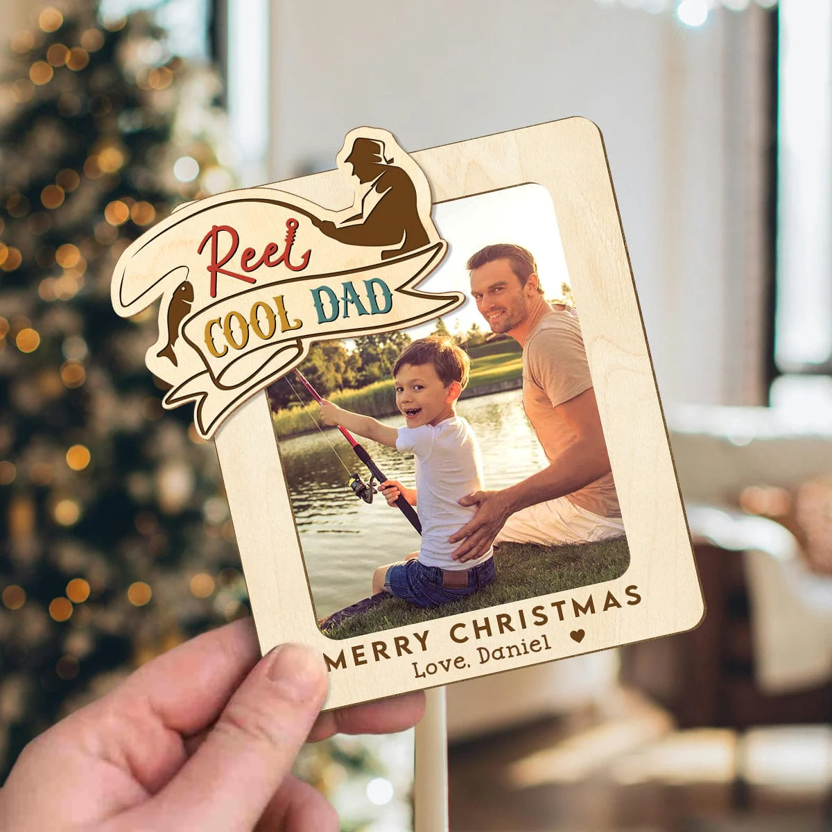 Custom Photo Cool Fishing Dad Christmas Gift Car Visor Clip HO82 890700 - Image 10