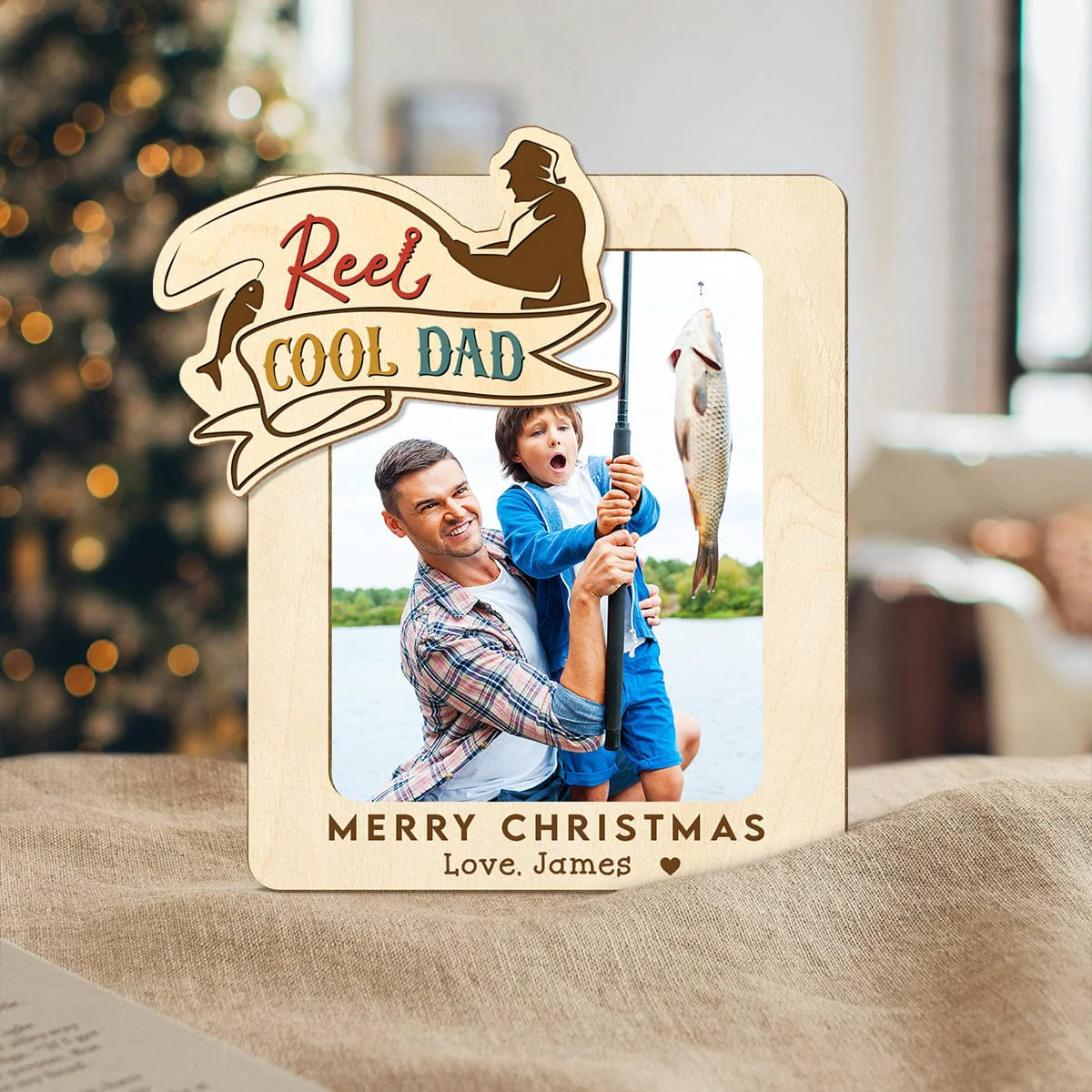 Custom Photo Cool Fishing Dad Christmas Gift Car Visor Clip HO82 890700 - Image 6