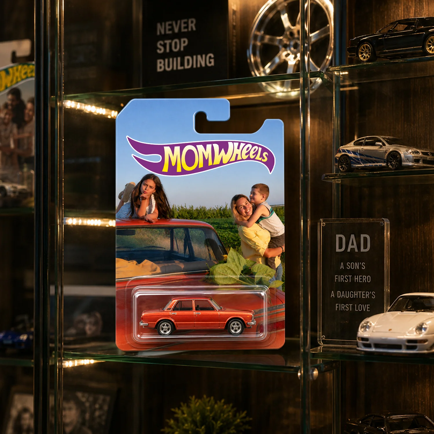Custom Photo Dad Wheels - Gift for Dad, Father's Day Custom Collector Gift HO82 902662 - Image 3