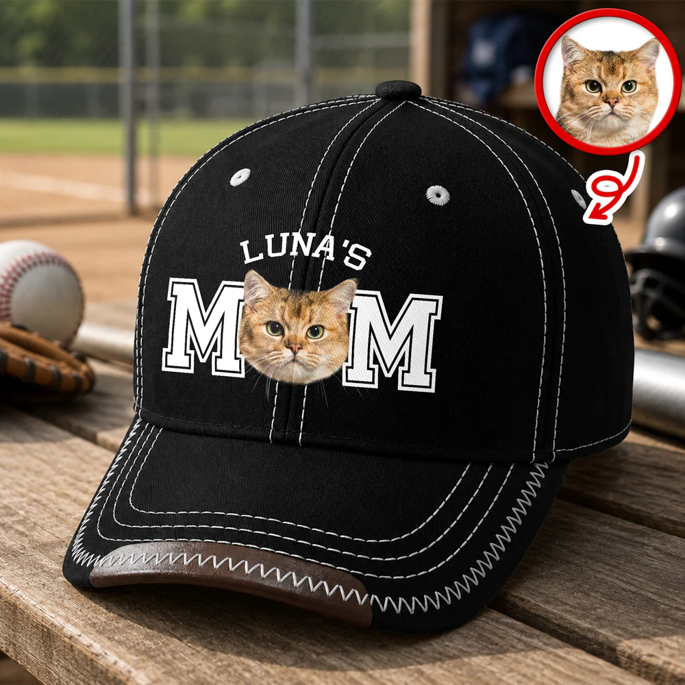 Custom Photo Dog Cat Dad Soft Baseball Cap - Gift For Dog Lovers, Father's Day HO82 902556 - Image 2