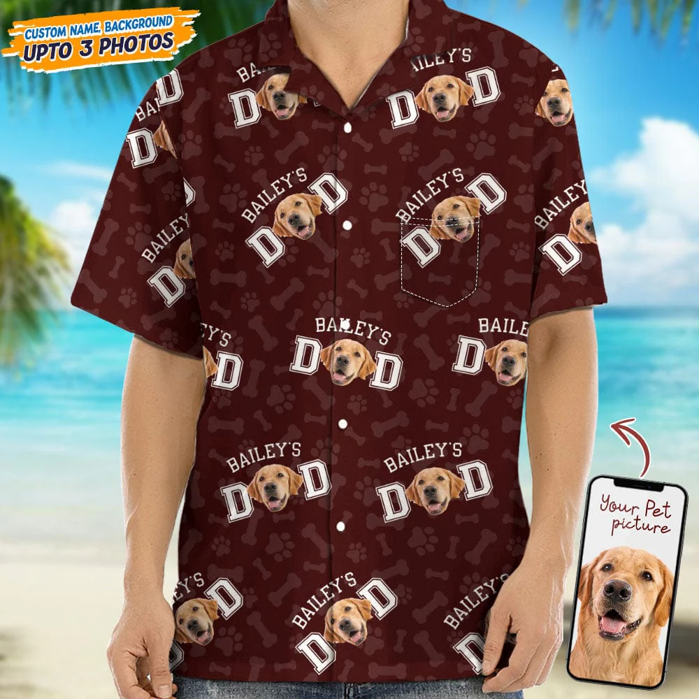 Custom Photo Dog Dad Dog Mom Hawaii Shirt TA29 889268 - Image 4