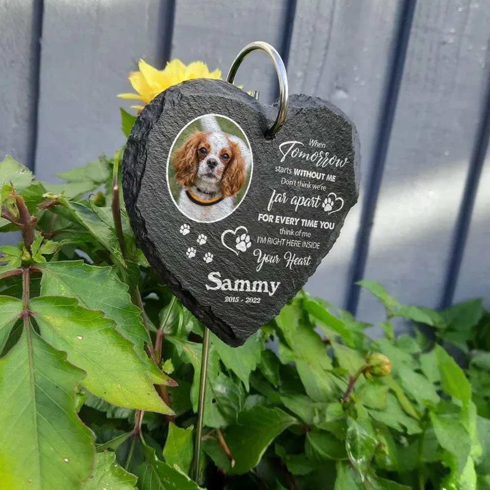 Custom Photo Dog Garden Slate & Hook TA29 889146 - Image 2