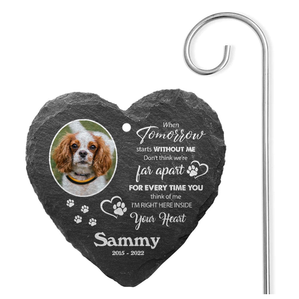 Custom Photo Dog Garden Slate & Hook TA29 889146 - Image 4