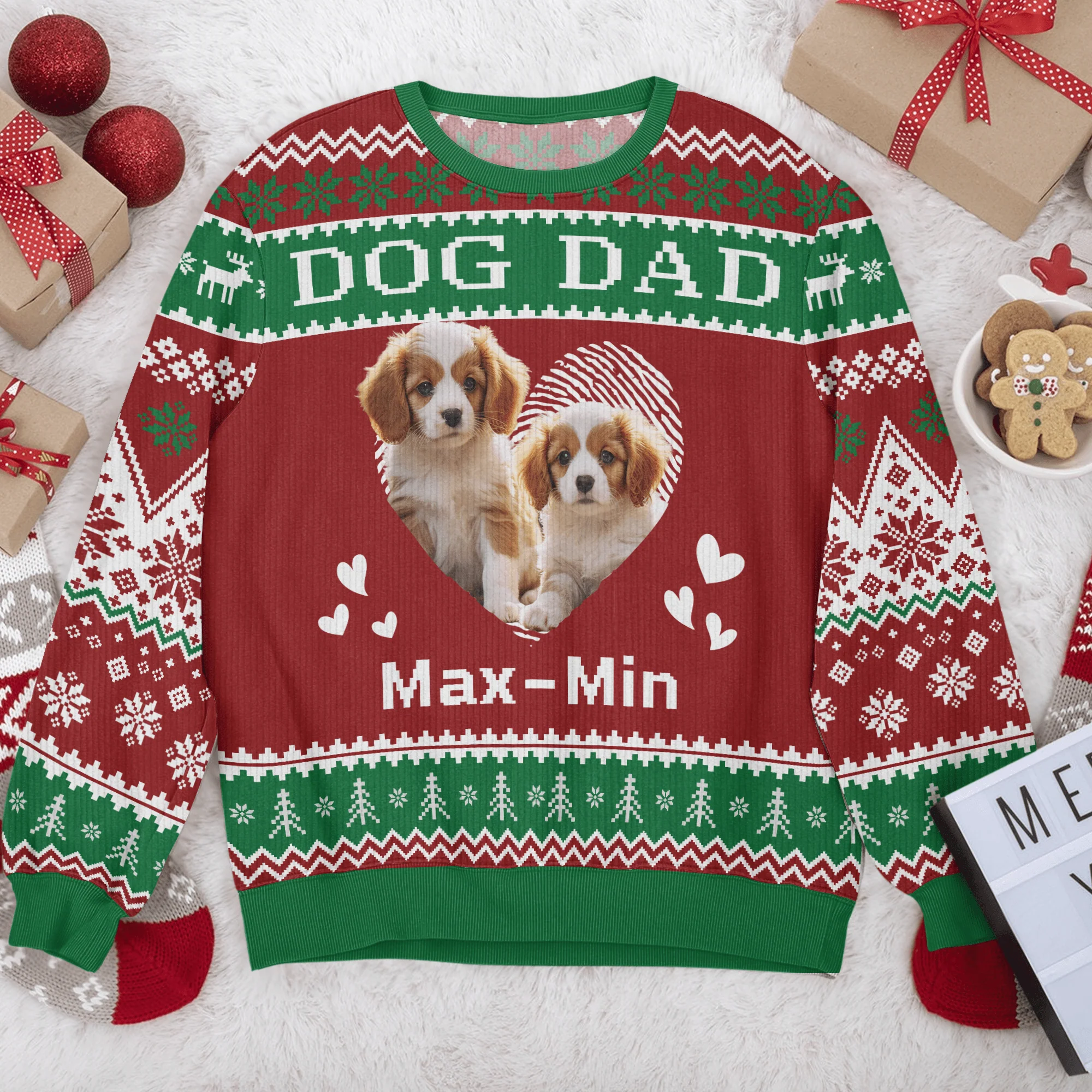 Custom Photo Dog Mom Cat Mom Dog Dad Cat Dad All-Over-Print Ugly Sweater HO82 893110 - Image 3