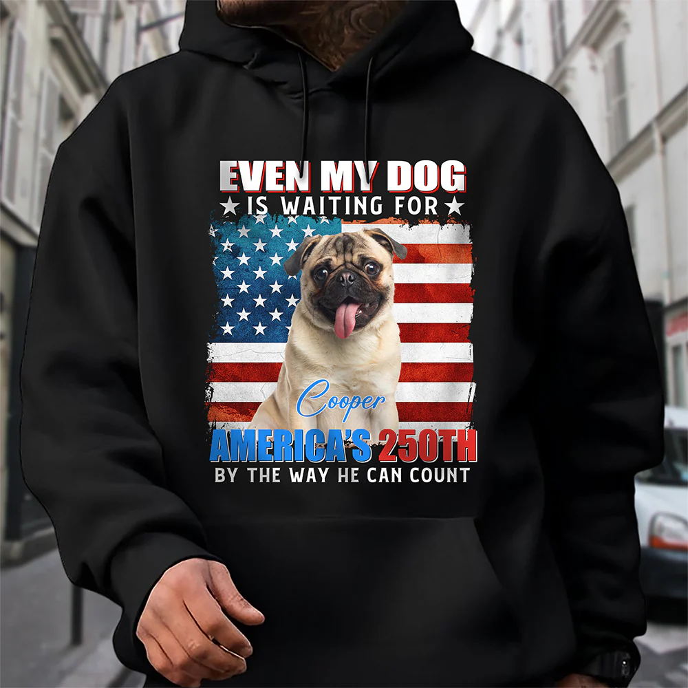 Custom Photo Even My Dogs Cats Are Waiting For America’s 250th Dark Shirt HO82 900332 - Image 6