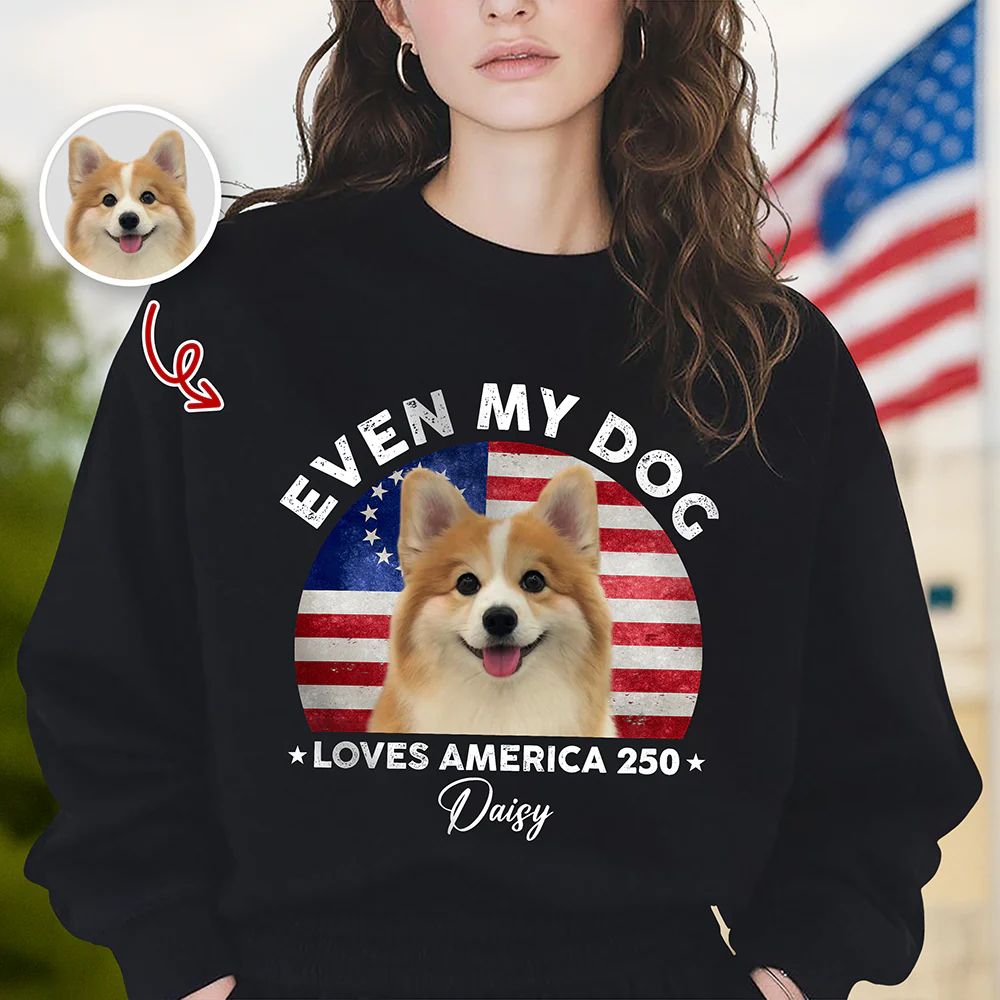 Custom Photo Even My Dogs Love US 250 Dark Shirt HO82 894718 - Image 3