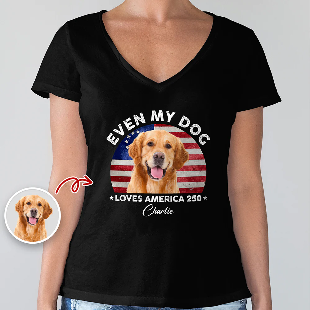 Custom Photo Even My Dogs Love US 250 Dark Shirt HO82 894718 - Image 8