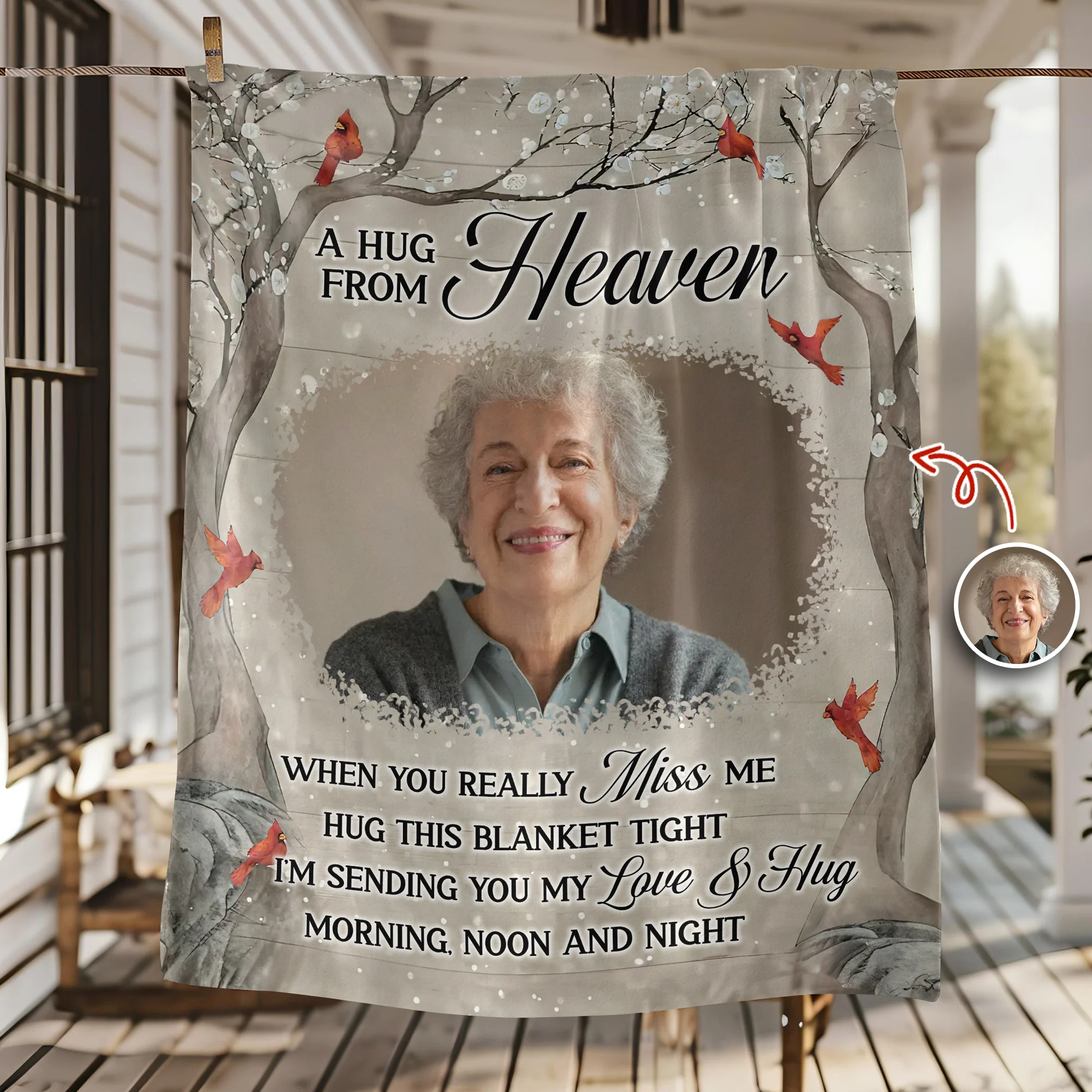 Custom Photo Family Christmas Memorial Blanket Gifts for Family, Friends HO82 894452 - Image 4