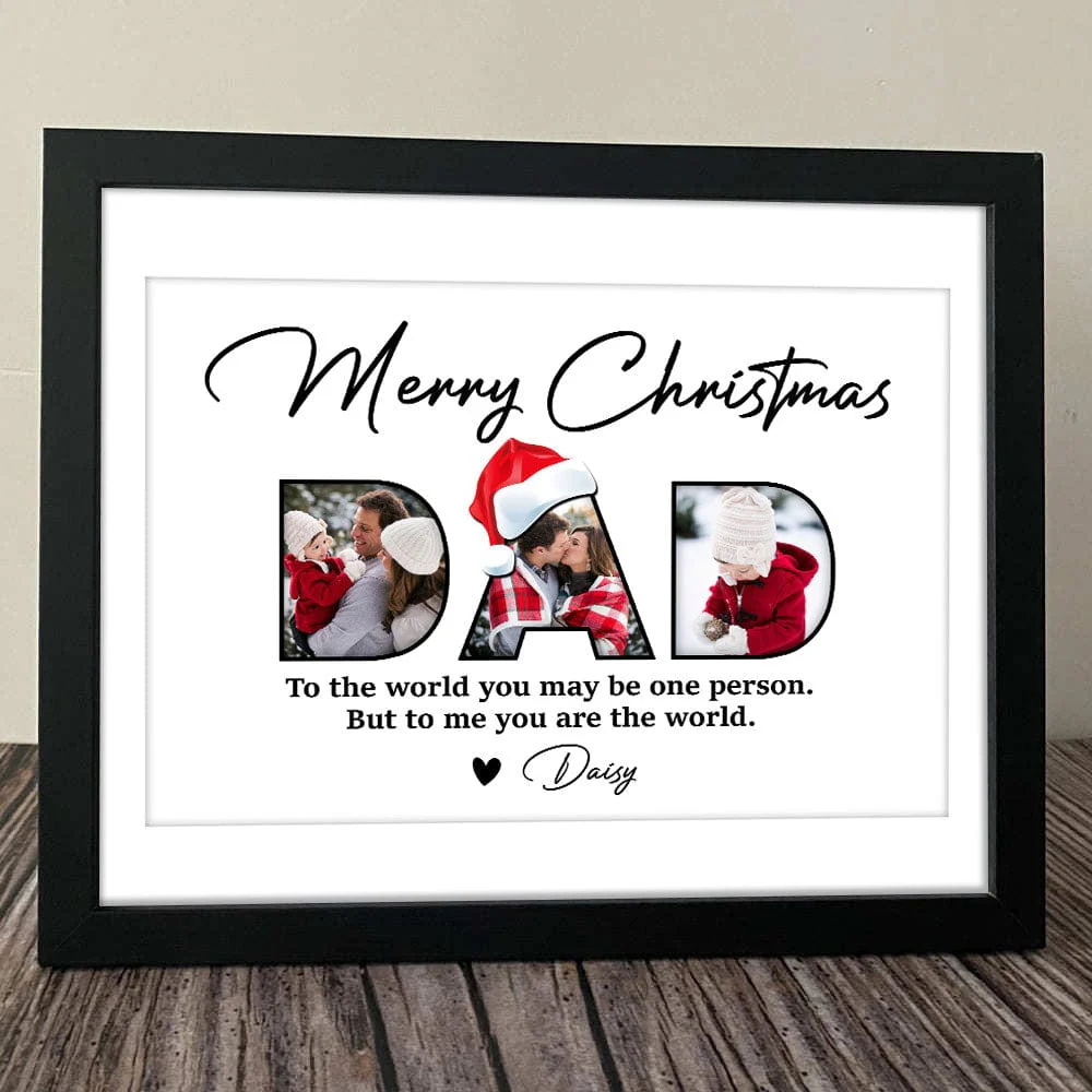 Custom Photo Father's Christmas Family Picture Frame TA29 HO82 889906