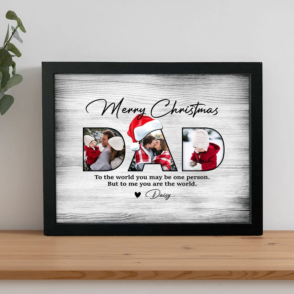 Custom Photo Father's Christmas Family Picture Frame TA29 HO82 889906 - Image 3