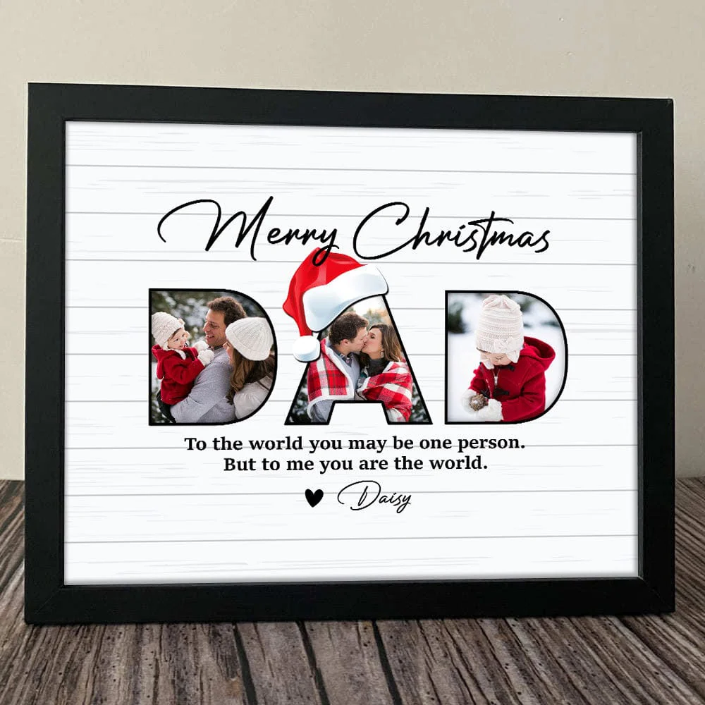 Custom Photo Father's Christmas Family Picture Frame TA29 HO82 889906 - Image 4