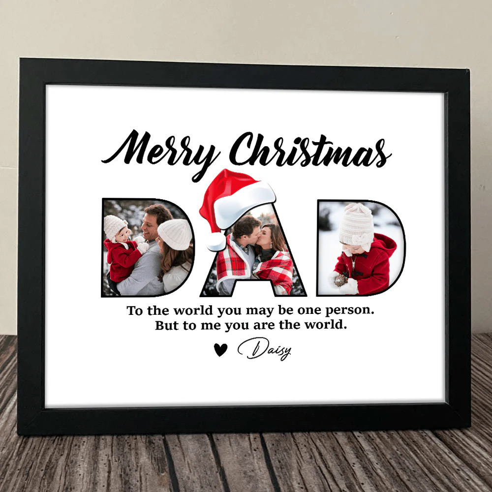 Custom Photo Father's Christmas Family Picture Frame TA29 HO82 889906 - Image 6