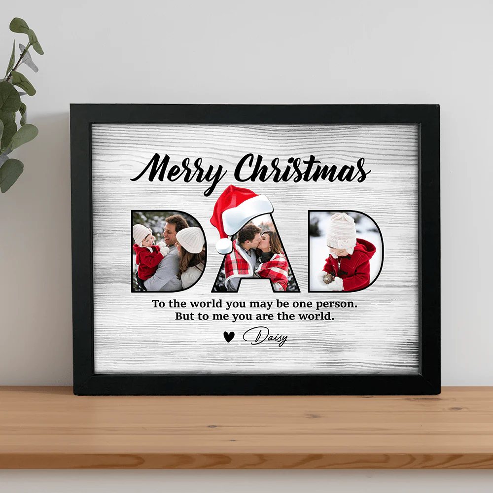 Custom Photo Father's Christmas Family Picture Frame TA29 HO82 889906 - Image 7