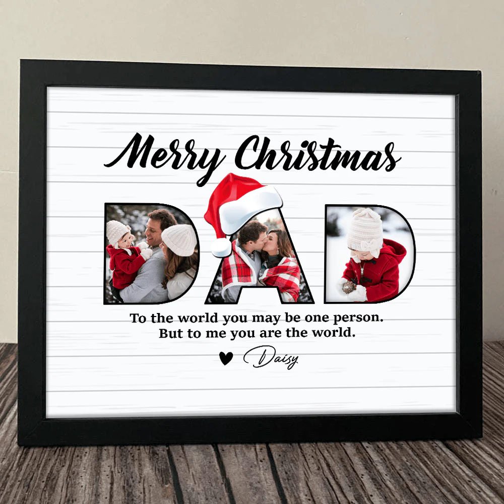Custom Photo Father's Christmas Family Picture Frame TA29 HO82 889906 - Image 8
