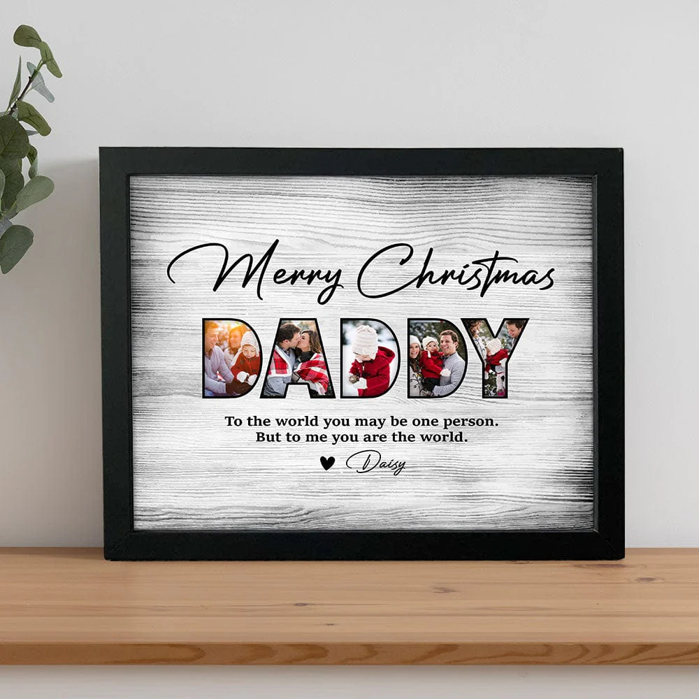Custom Photo Father's Christmas Family Picture Frame TA29 HO82 889906 - Image 9