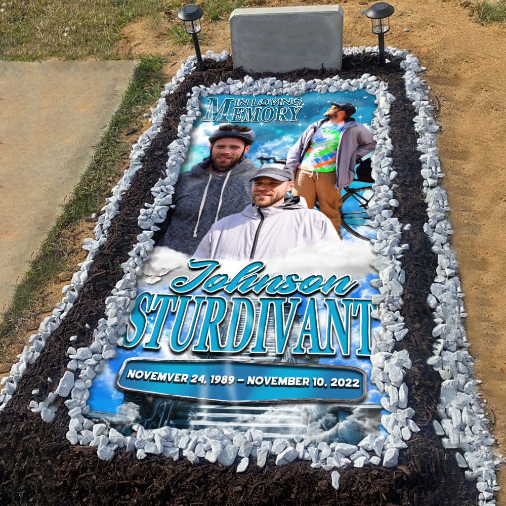 Custom Photo Forever In Our Hearts Memorial Grave Blanket N369 890268 - Image 3