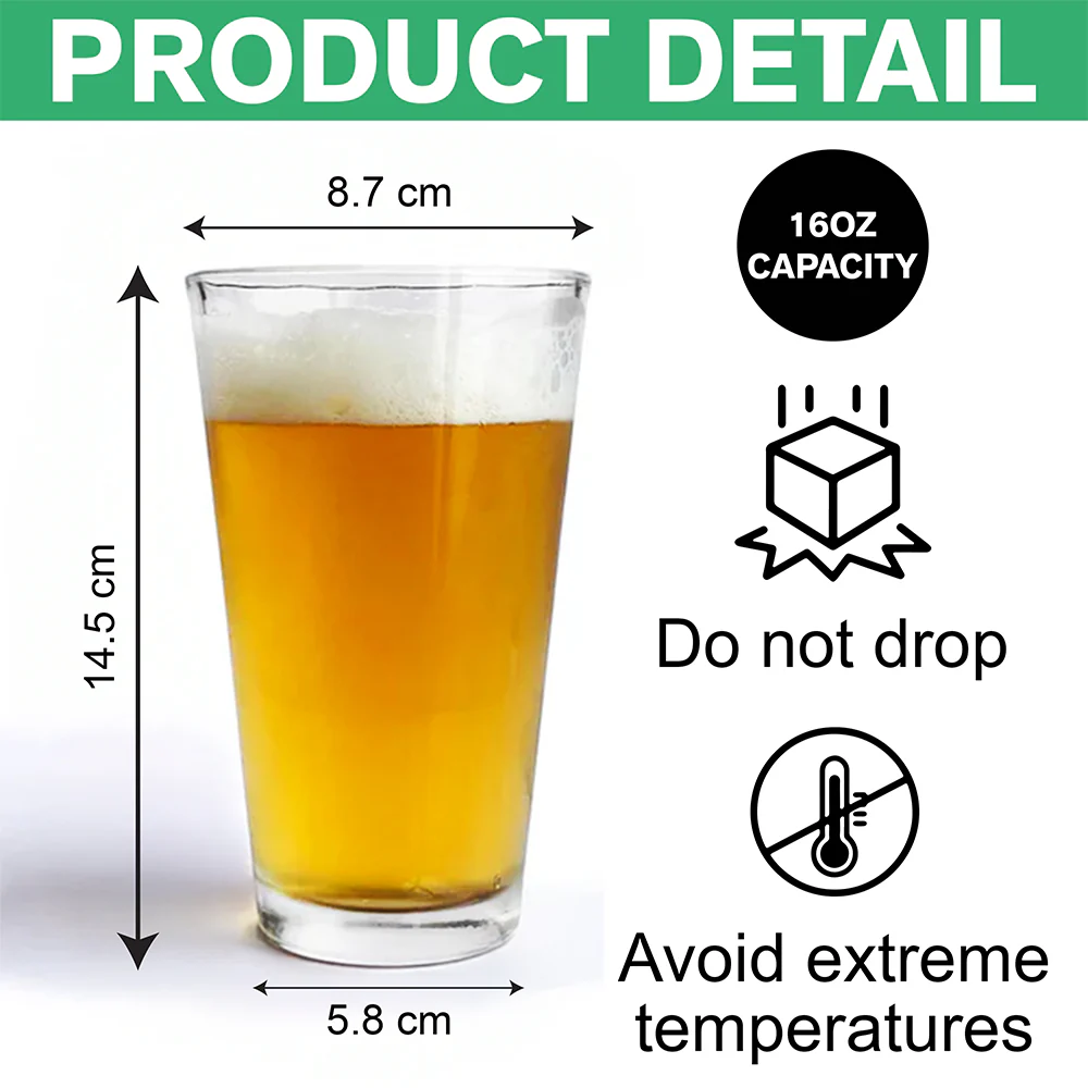 Custom Photo From The Reasons You Drink Print Beer Glass Gift For Dad, Christmas HO82 894338 - Image 6