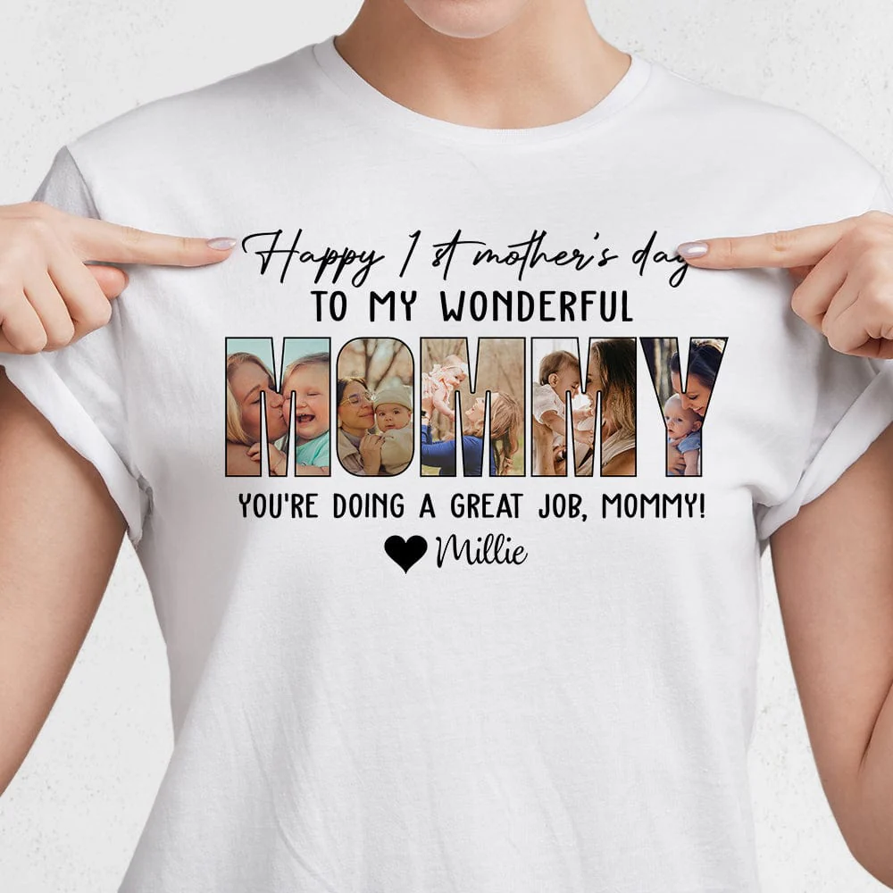Custom Photo Happy 1st Mother's Day Mummy Bright Shirt NHS87 889034 - Image 3