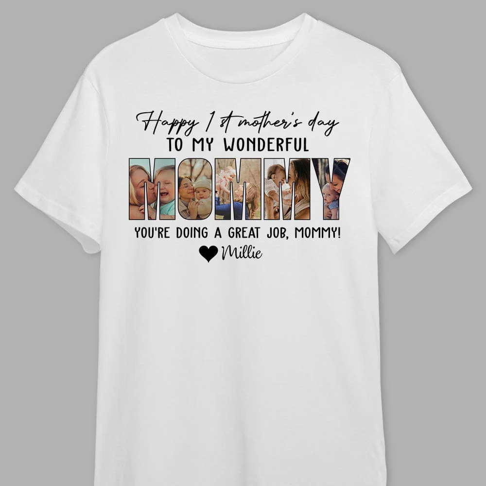 Custom Photo Happy 1st Mother's Day Mummy Bright Shirt NHS87 889034 - Image 4