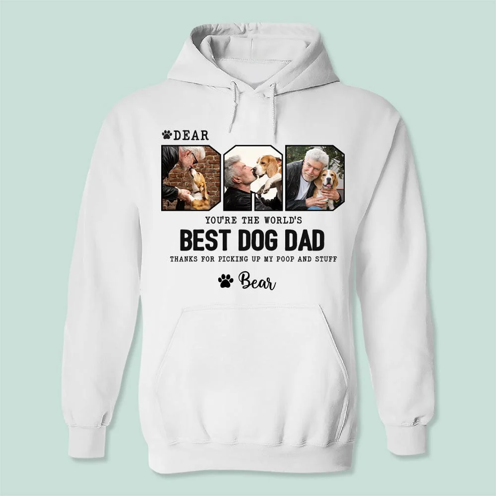 Custom Photo Happy Father's Day Best Dog Dad Bright Shirt TA29 889262 - Image 2