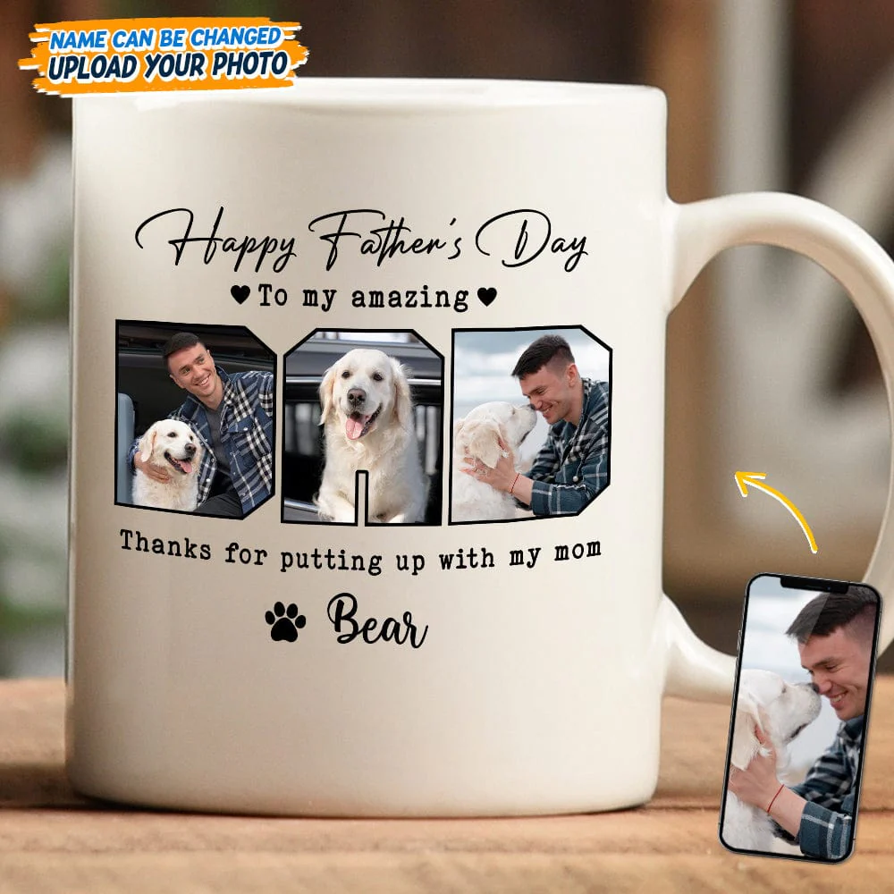 Custom Photo Happy Father's Day To My Amazing Dad Mug TA29 889256 - Image 3