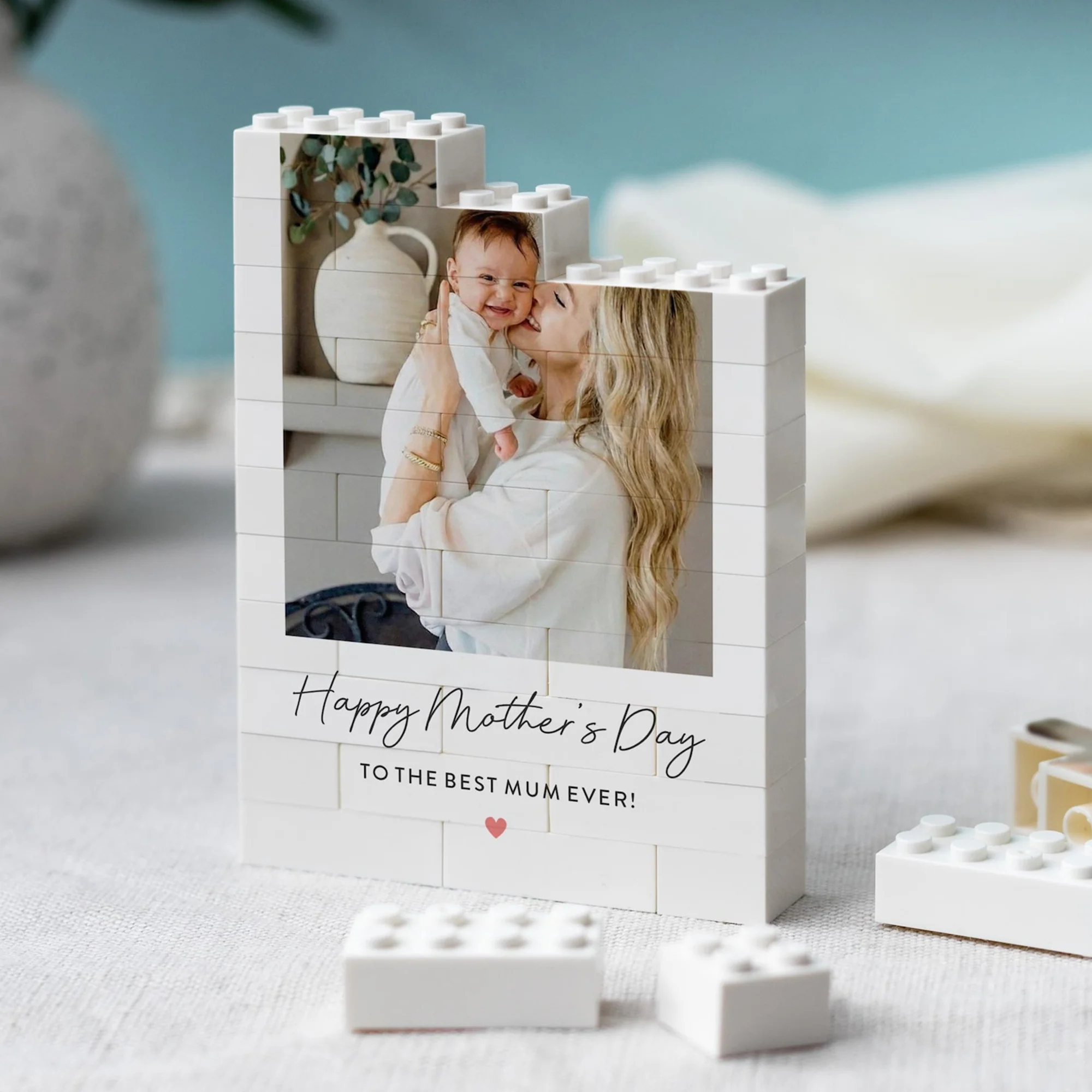 Custom Photo Happy Mother's Day Building Block - Present For New Mums, Unique Photo Keepsake HO82 901746