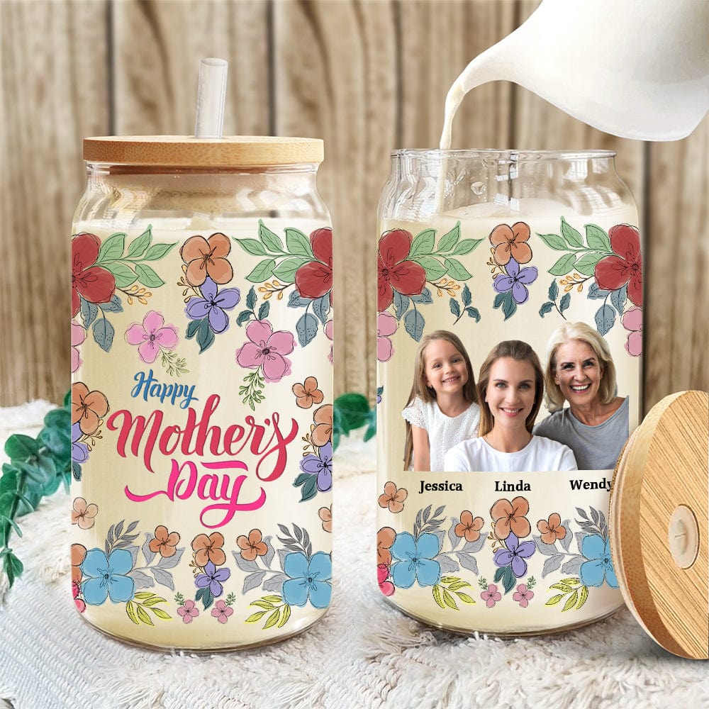 Custom Photo Happy Mother's Day Family Daily Reminders Glass Can With Lid TA29 890418 - Image 2