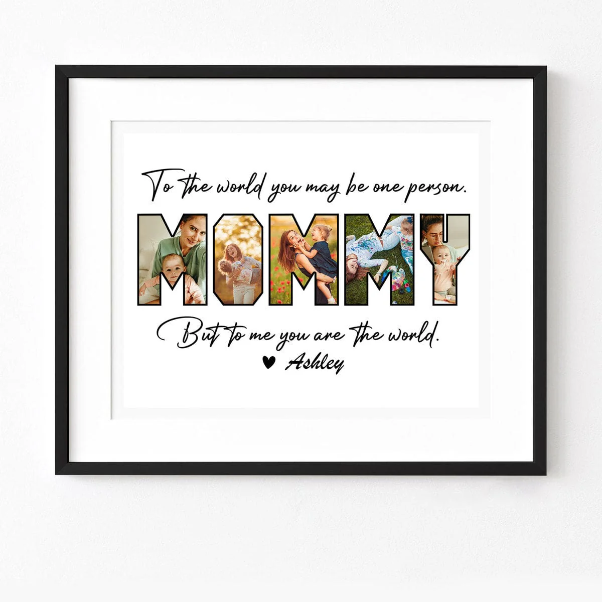Custom Photo Happy Mother's Day Mom To Us You Are The World Family Picture Frame TA29 890348 - Image 4