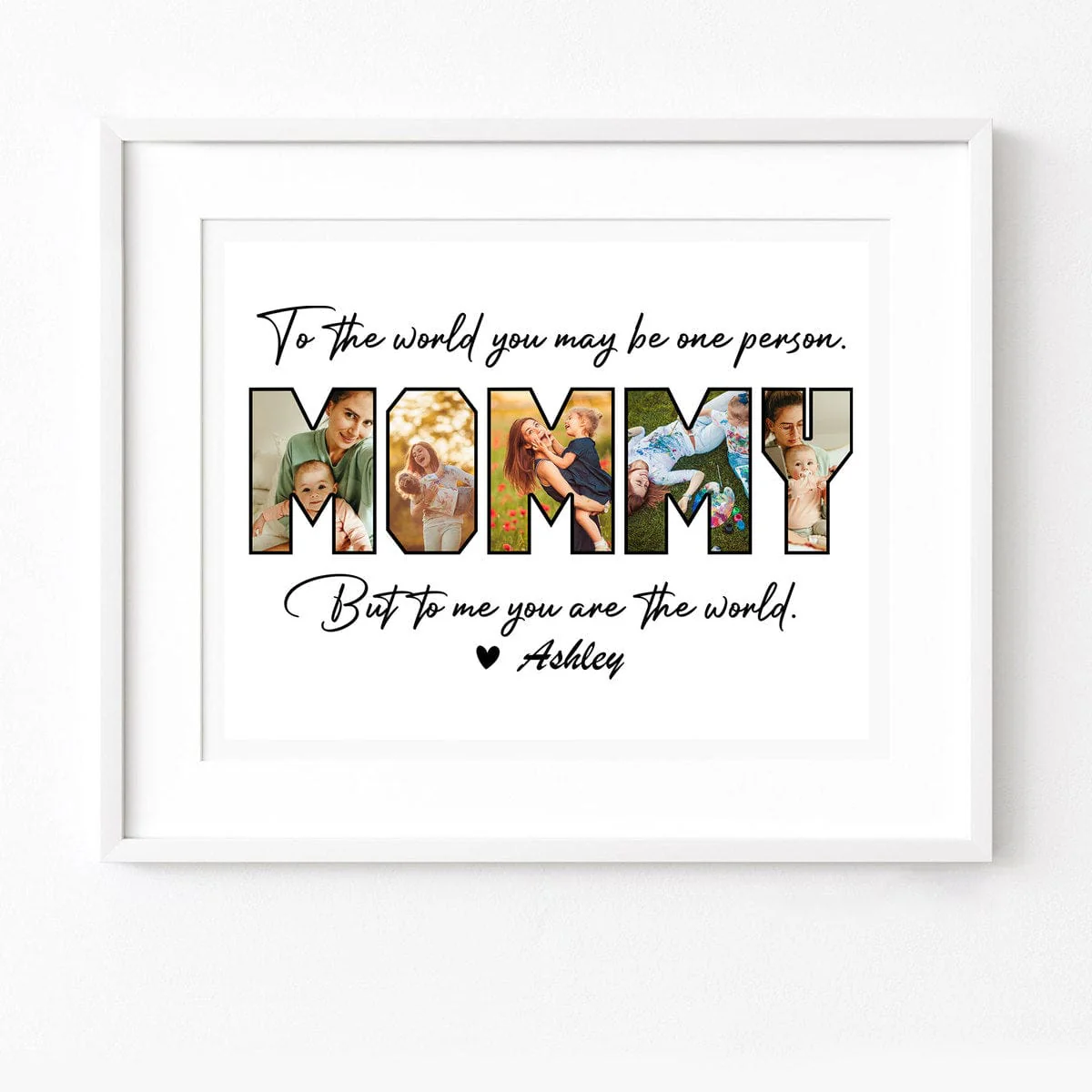 Custom Photo Happy Mother's Day Mom To Us You Are The World Family Picture Frame TA29 890348 - Image 6